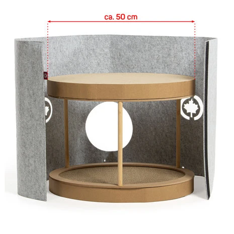 CanadianCat Company Kattenmand Owen Tower Met Krabkarton Grijs 5 CanadianCat Company Kattenmand Owen Tower Met Krabkarton Grijs - Afbeelding 5