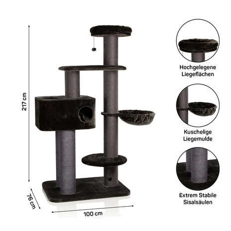 CanadianCat Company Krabpaal Maine Coon 217 Antraciet 6 CanadianCat Company Krabpaal Maine Coon 217 Antraciet - Afbeelding 6