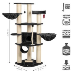 CanadianCat Company Krabpaal Maine Coon Dawson Antraciet -Katten En Honden Benodigdheden canadiancat company krabpaal maine coon dawson ant 9