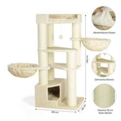 CanadianCat Company Krabpaal Maine Coon Vancouver Beige -Katten En Honden Benodigdheden canadiancat company krabpaal maine coon vancouver 5