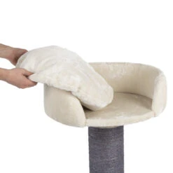 CanadianCat Company Krabpaal Savanah 120 Beige -Katten En Honden Benodigdheden canadiancat company krabpaal savanah 120 beige 3