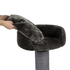 CanadianCat Company Krabpaal Savanah 120 Donkergrijs -Katten En Honden Benodigdheden canadiancat company krabpaal savanah 120 donkergri 4