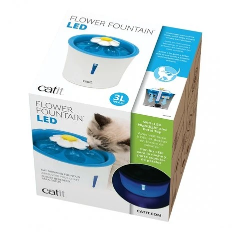 Cat-it Senses Flower Fontein LED 3 Ltr 2 Cat-it Senses Flower Fontein LED 3 Ltr - Afbeelding 2
