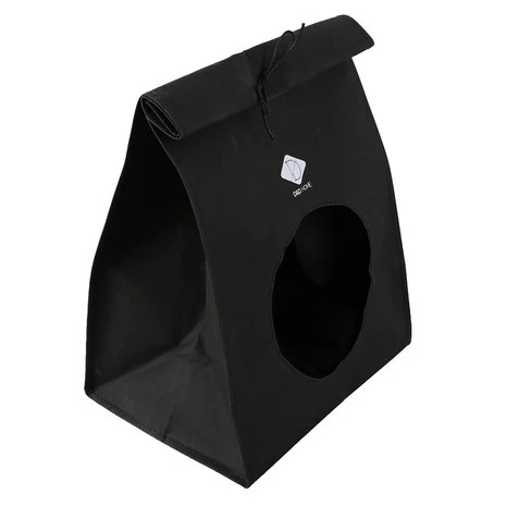 D&D Kattenmand Oscar Paper-Look Zwart 1 D&D Kattenmand Oscar Paper-Look Zwart