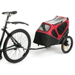 Duvo+ Honden Fietskar 2in1 Zwart/rood