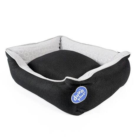 Duvo+ Hondenmand Airmesh Zwart/wit 2 Duvo+ Hondenmand Airmesh Zwart/wit - Afbeelding 2