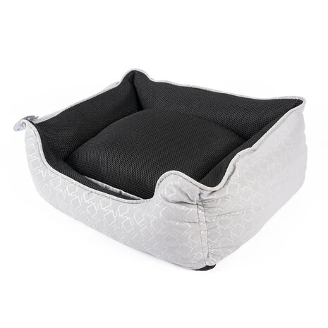 Duvo+ Hondenmand Airmesh Zwart/wit 1 Duvo+ Hondenmand Airmesh Zwart/wit