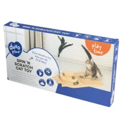 Duvo+ Play 'n Scratch Kattenspeeltje Hout -Katten En Honden Benodigdheden duvo play n scratch kattenspeeltje hout 2
