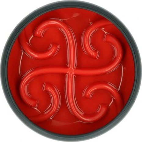 Eat Slow Live Longer Anti Schrokbak Hond Tumble Rood 3 Eat Slow Live Longer Anti Schrokbak Hond Tumble Rood - Afbeelding 3