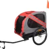 Flamingo Honden Fietskar Juliette Rood/grijs Large