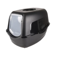 Flamingo Kattenbak Lexie Zwart Large