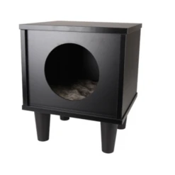 Flamingo Kattenmeubel Donum Kubus Zwart