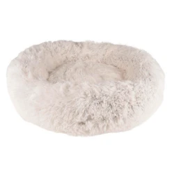 Flamingo Pluche Mand Rond Cream Wit