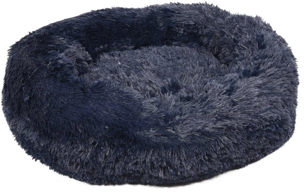 Flamingo Pluche Mand Rond DonkerBlauw 2 Flamingo Pluche Mand Rond DonkerBlauw - Afbeelding 2