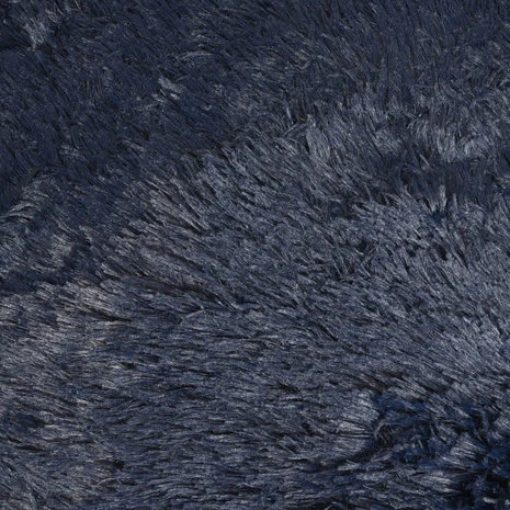 Flamingo Pluche Mand Rond DonkerBlauw 3 Flamingo Pluche Mand Rond DonkerBlauw - Afbeelding 3