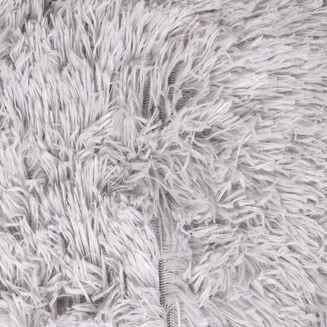 Flamingo Pluche Mand Rond Licht Grijs 3 Flamingo Pluche Mand Rond Licht Grijs - Afbeelding 3