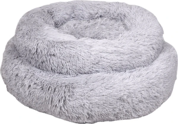 Flamingo Pluche Mand Rond Licht Grijs 1 Flamingo Pluche Mand Rond Licht Grijs