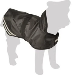 Flamingo Regenjas Hond Mika Zwart