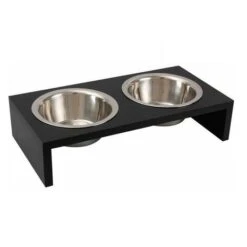 Flamingo Voer En Waterbak Hond Kobushi Zwart