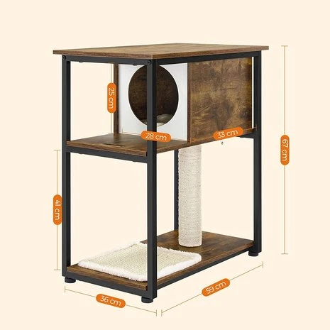 Krabpaal Griesberg Met Stalen Frame 6 Krabpaal Griesberg Met Stalen Frame - Afbeelding 6