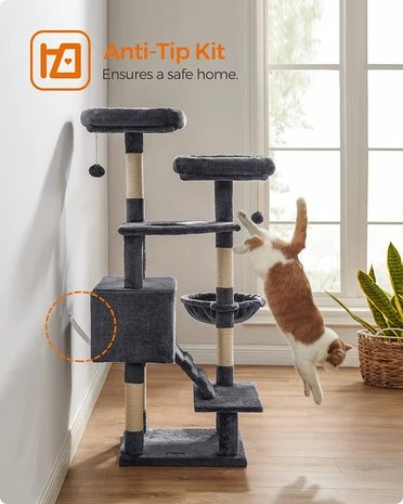 Krabpaal Syke Donker Grijs 2 Krabpaal Syke Donker Grijs - Afbeelding 2