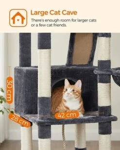 Krabpaal Tarrenz Donker Grijs 206 Cm -Katten En Honden Benodigdheden krabpaal tarrenz donker grijs 206 cm 2