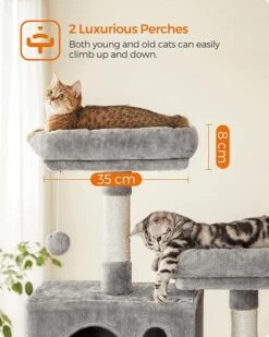 Krabpaal Tarrenz Licht Grijs 206 Cm -Katten En Honden Benodigdheden krabpaal tarrenz licht grijs 206 cm 2