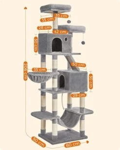 Krabpaal Tarrenz Licht Grijs 206 Cm -Katten En Honden Benodigdheden krabpaal tarrenz licht grijs 206 cm 7