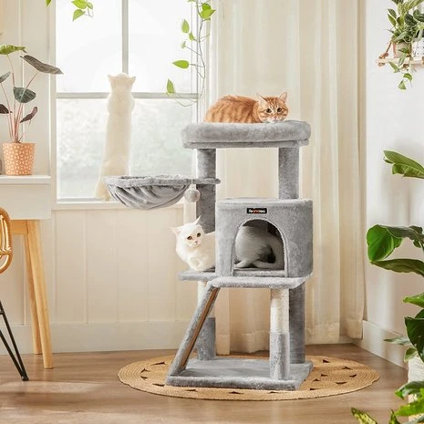 Krabpaal Wismar Lichtgrijs 2 Krabpaal Wismar Lichtgrijs - Afbeelding 2