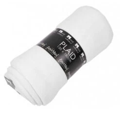 Lex & Max Fleece Deken 130 X 180 Cm Bright White