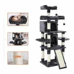 Pets Gifts Krabpaal Bamberg Grijs -Katten En Honden Benodigdheden pets gifts krabpaal bamberg grijs 3