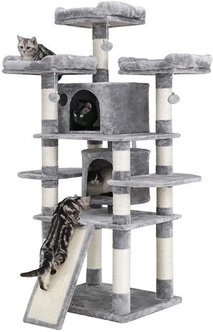 Pets Gifts Krabpaal Bamberg Lichtgrijs 2 Pets Gifts Krabpaal Bamberg Lichtgrijs - Afbeelding 2