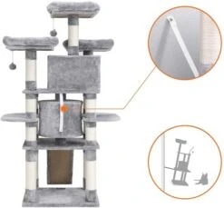 Pets Gifts Krabpaal Bamberg Lichtgrijs 12 Pets Gifts Krabpaal Bamberg Lichtgrijs -Katten En Honden Benodigdheden pets gifts krabpaal bamberg lichtgrijs 3