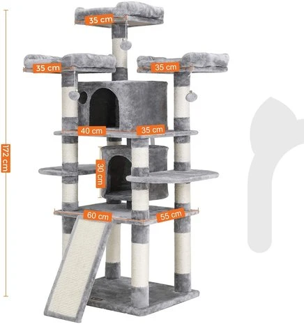 Pets Gifts Krabpaal Bamberg Lichtgrijs 5 Pets Gifts Krabpaal Bamberg Lichtgrijs - Afbeelding 5