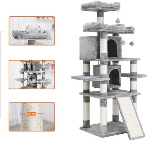 Pets Gifts Krabpaal Bamberg Lichtgrijs 7 Pets Gifts Krabpaal Bamberg Lichtgrijs - Afbeelding 7