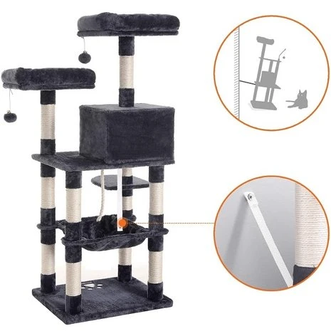 Pets Gifts Krabpaal Flensburg Donker Grijs 6 Pets Gifts Krabpaal Flensburg Donker Grijs - Afbeelding 6