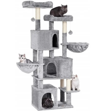 Pets Gifts Krabpaal Holzam Licht Grijs 7 Pets Gifts Krabpaal Holzam Licht Grijs - Afbeelding 7