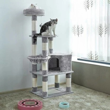 Pets Gifts Krabpaal Rostock Lichtgrijs 1 Pets Gifts Krabpaal Rostock Lichtgrijs