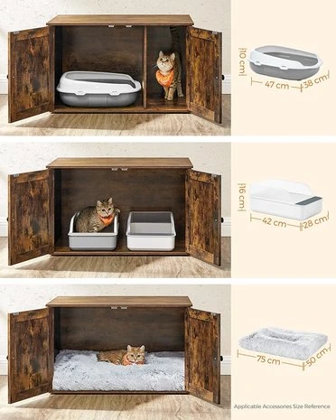 PetsGifts Kattenbak Meubel 8 PetsGifts Kattenbak Meubel - Afbeelding 8