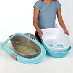 Trixie Kattenbak Open Berto Met Zeef Antraciet 13 Trixie Kattenbak Open Berto Met Zeef Antraciet -Katten En Honden Benodigdheden trixie kattenbak open berto met zeef antraciet 5