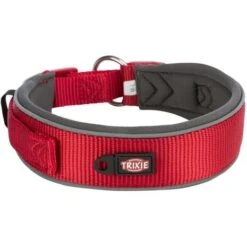 Trixie Premium Halsband Extra Breed Rood -Katten En Honden Benodigdheden trixie premium halsband extra breed rood 2