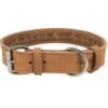 Trixie Rustic Vetleren Halsband Breed Bruin