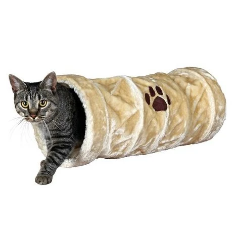 Trixie Speeltunnel Pluche Beige 1 Trixie Speeltunnel Pluche Beige